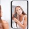 Wall-Mounted Rectangle Bathroom Mirror with Metal Frame Suitable for Home or Offices